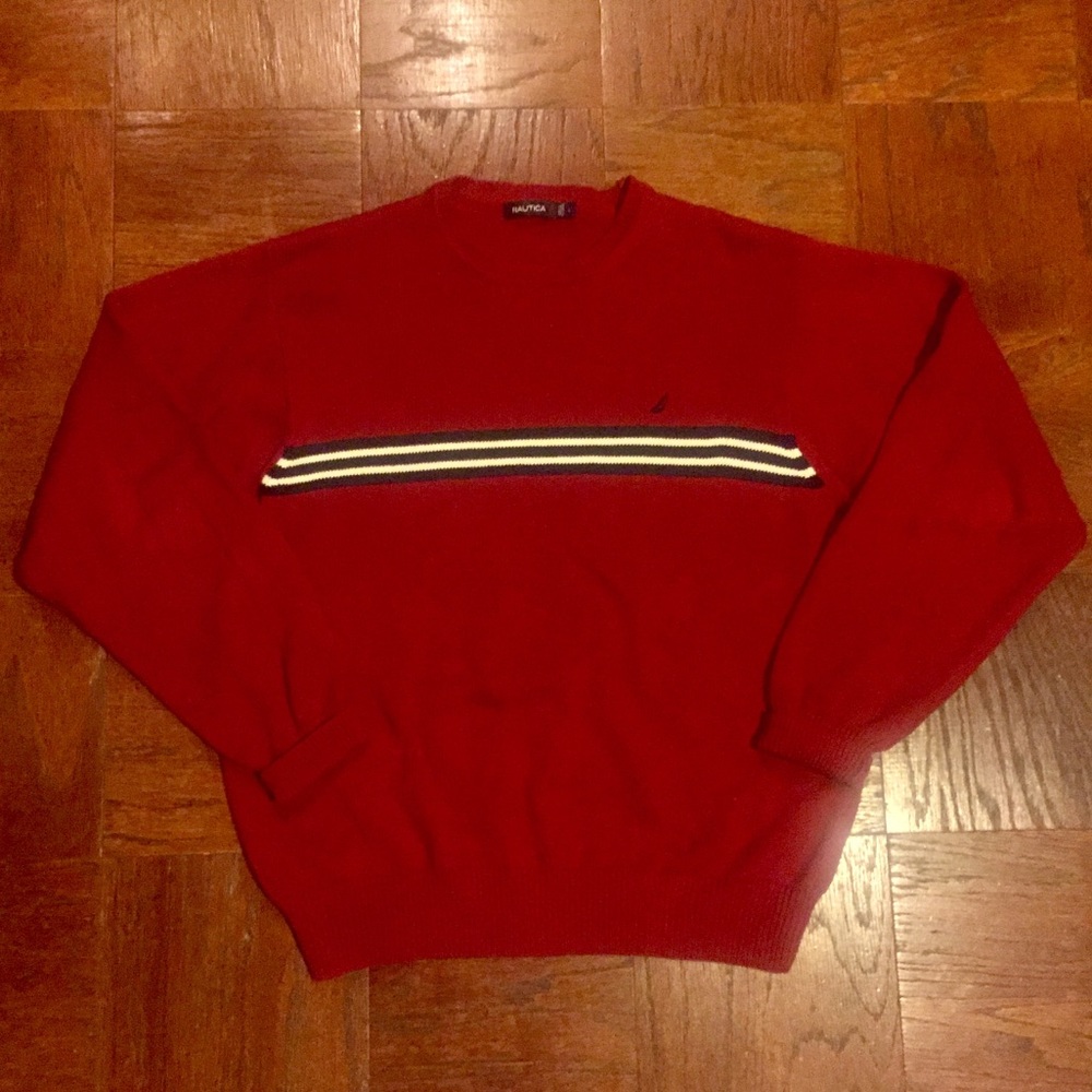 Red Nautica sweater